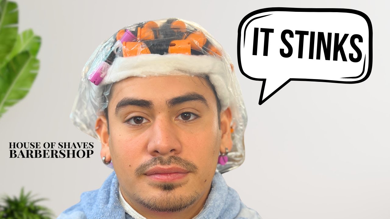 How To Make Straight Hair Wavy | Men's Perm Barber Tutorial