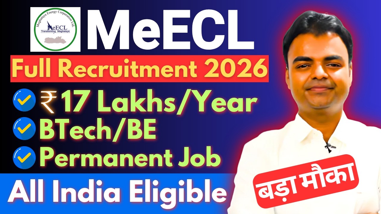 MeECL Recruitment 2026, High Salary Govt Jobs After BTech 2026, New Govt Jobs Vacancy After BTech