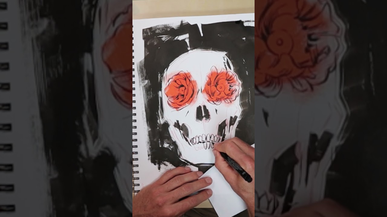 Inktober Weekly Drawing Prompt &ndash;&nbsp;POPPY (Timelapse #short)