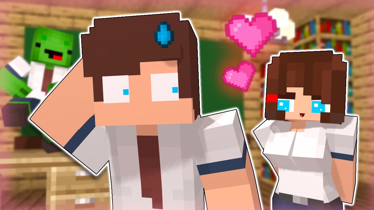 MAIZEN - JJ Went to School?! - Minecraft Animation JJ & Mikey