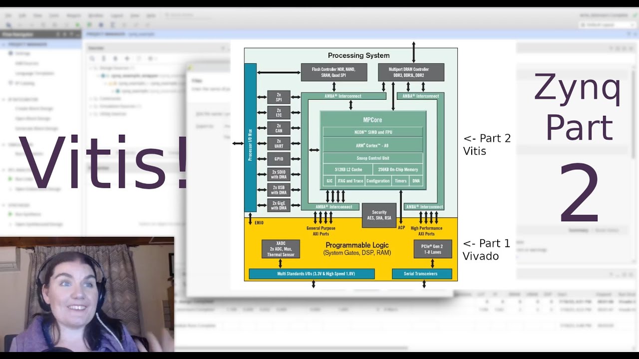 Zynq Part 2: Zynq Vitis Example with PL Fabric GPIO and BRAM