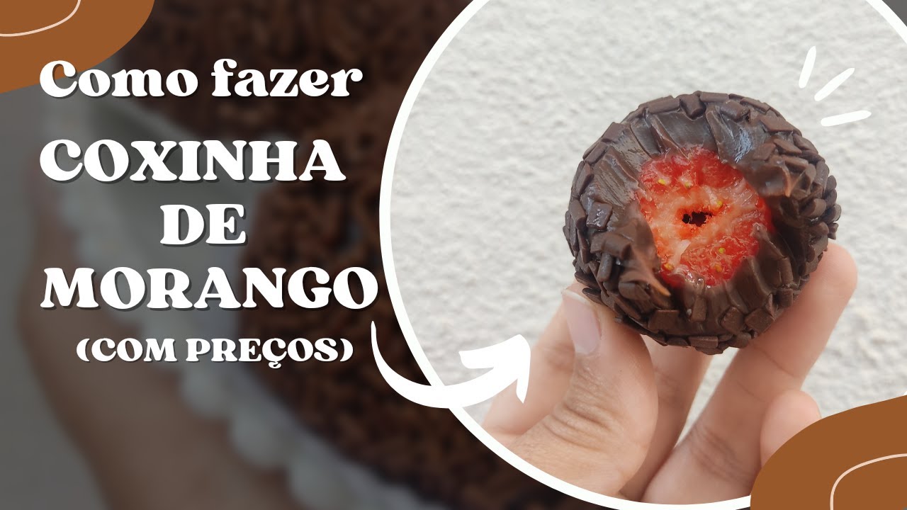 COMO FAZER COXINHA DE MORANGO PRA VENDER