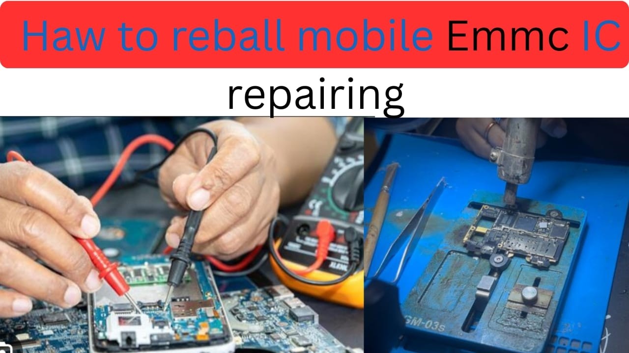 How to Reball any EMMC  IC with universal stencil | IC rebelling Technique | mobile repairing course