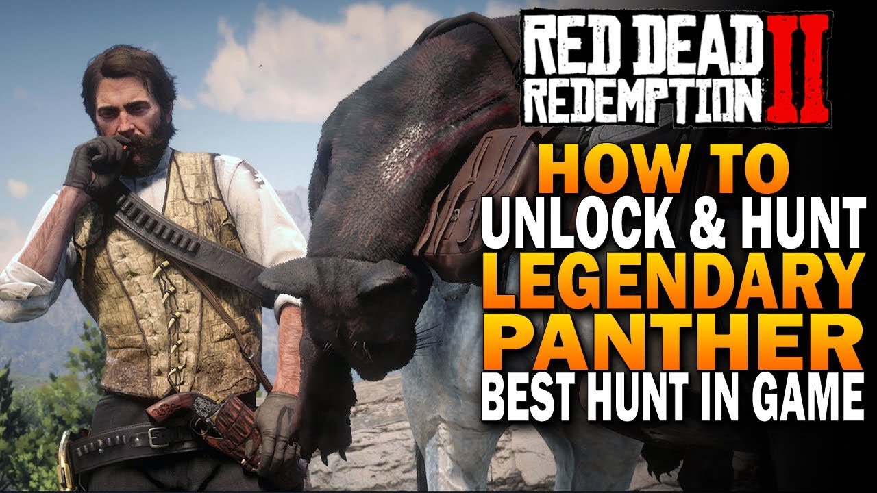 Охота на легендарную пантеру в RDR2! Как открыть и выследить легендарную пантеру! Red Dead Redemp...