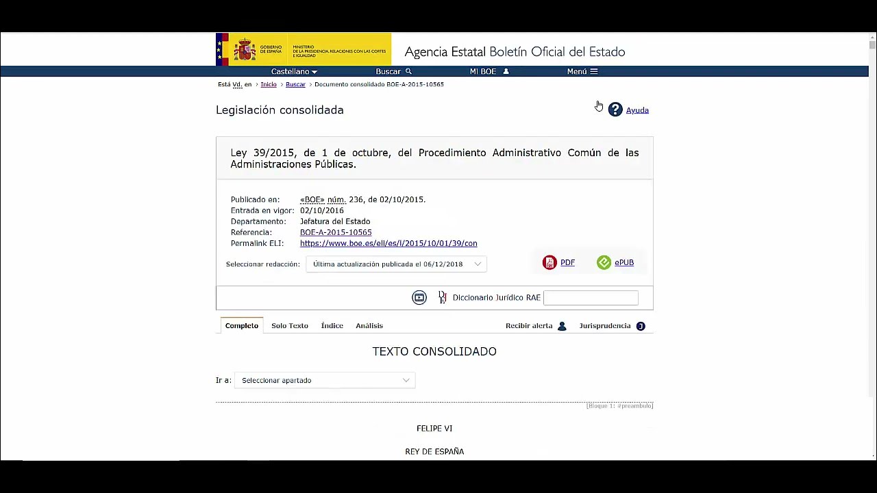 Videotutorial: Cómo funcionan las bases de datos del BOE (Revisado en 2022)