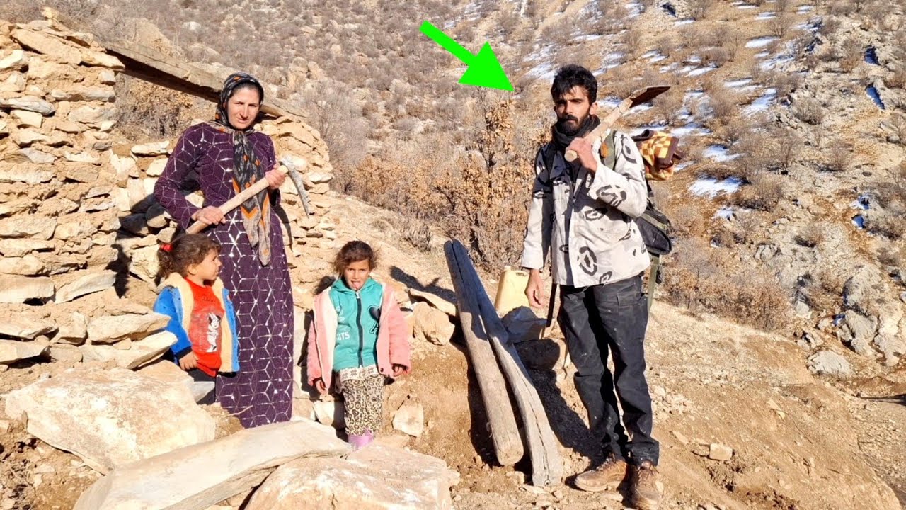 Кемпинг в Патоге: Али помогает Шахле построить уютную лесную хижину