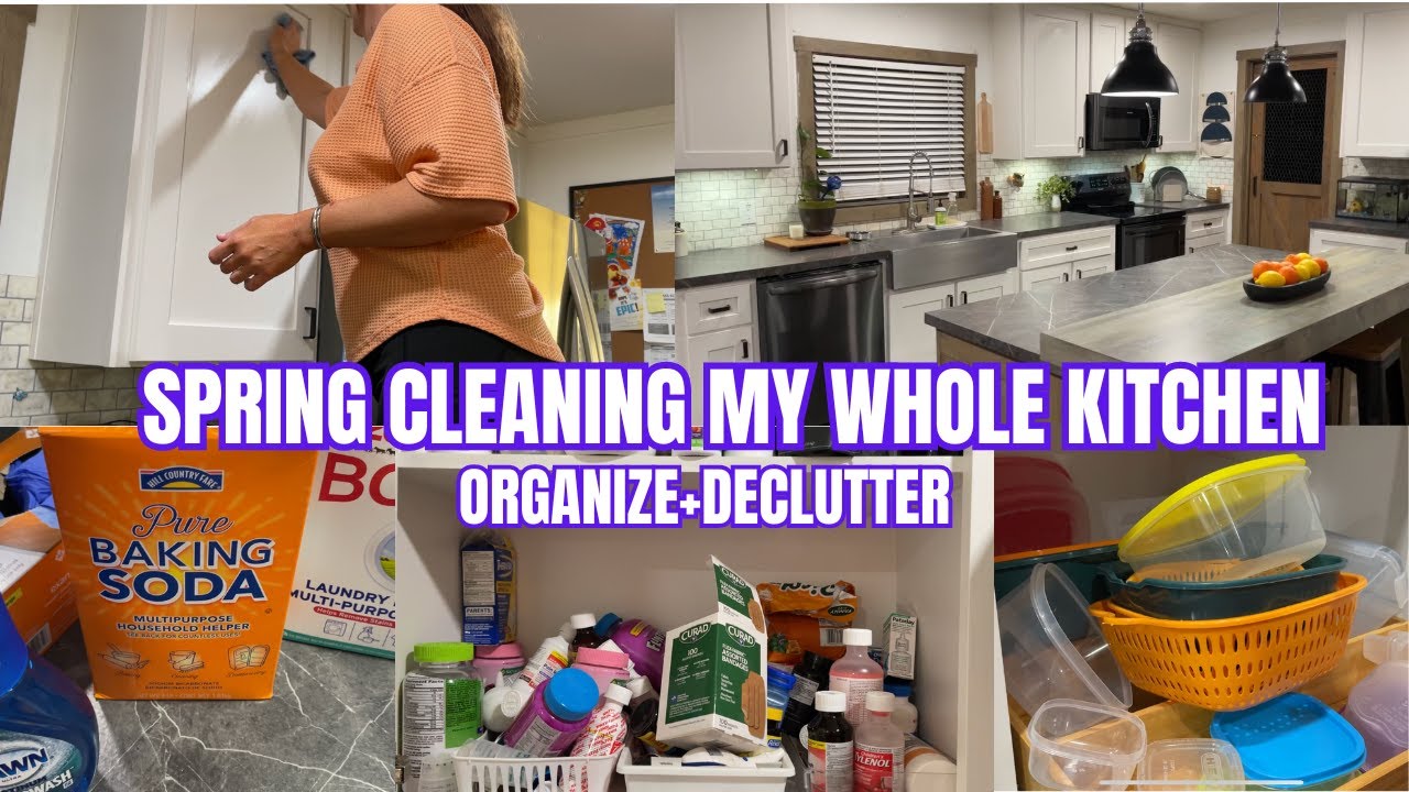WHOLE HOUSE DEEP CLEAN /KITCHEN  DECLUTTER ORGANIZE / HOW TO MAKE DIY CLEANERS FOR THE KITCHEN