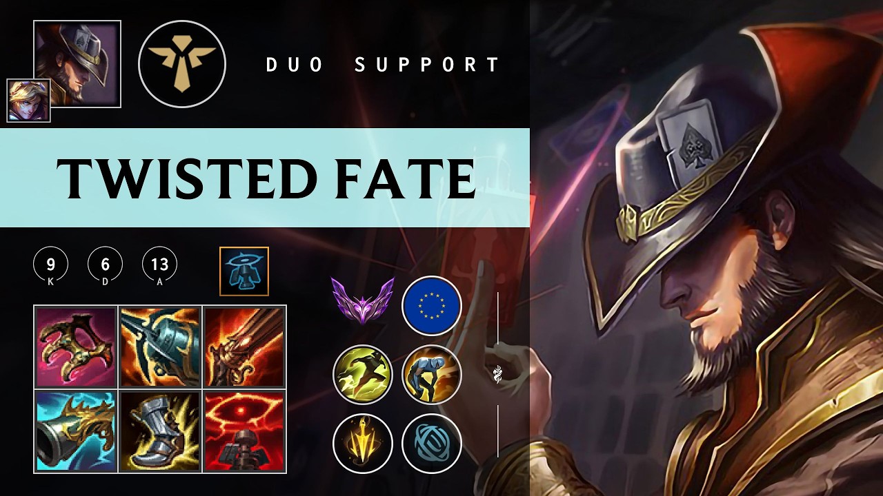 Twisted Fate Support vs Elise - EUW Master Patch 26.05