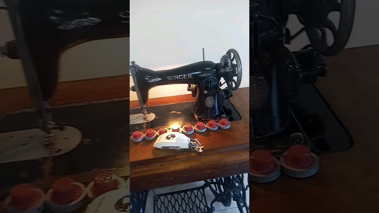 M&aacute;quina de costura Singer modelo 15C - Pretinha, no Zig zag!