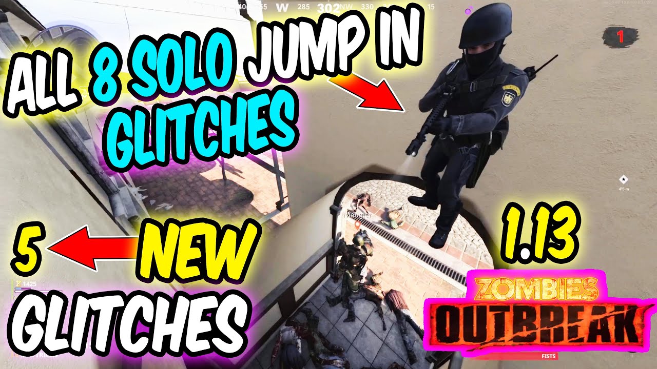 Zombies OUTBREAK Glitches: 5 New SOLO ( New God Mode ) Glitches /ALL 8 Solo Outbreak Zombie Glitches