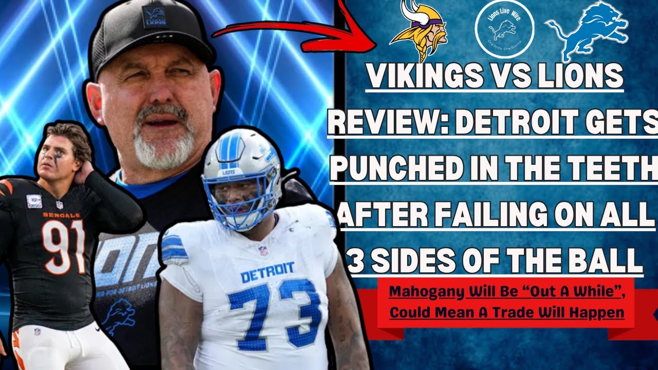 Vikings Vs Lions Review: Detroit Can NOT Perform Well On ALL 3 Phases Of Ball LEADING To 27-24 Loss!