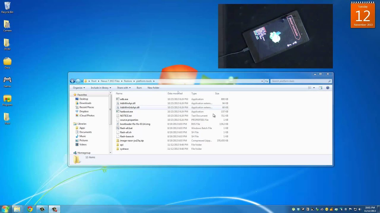 Restore your Nexus 7 2013 to Factory Stock ROM