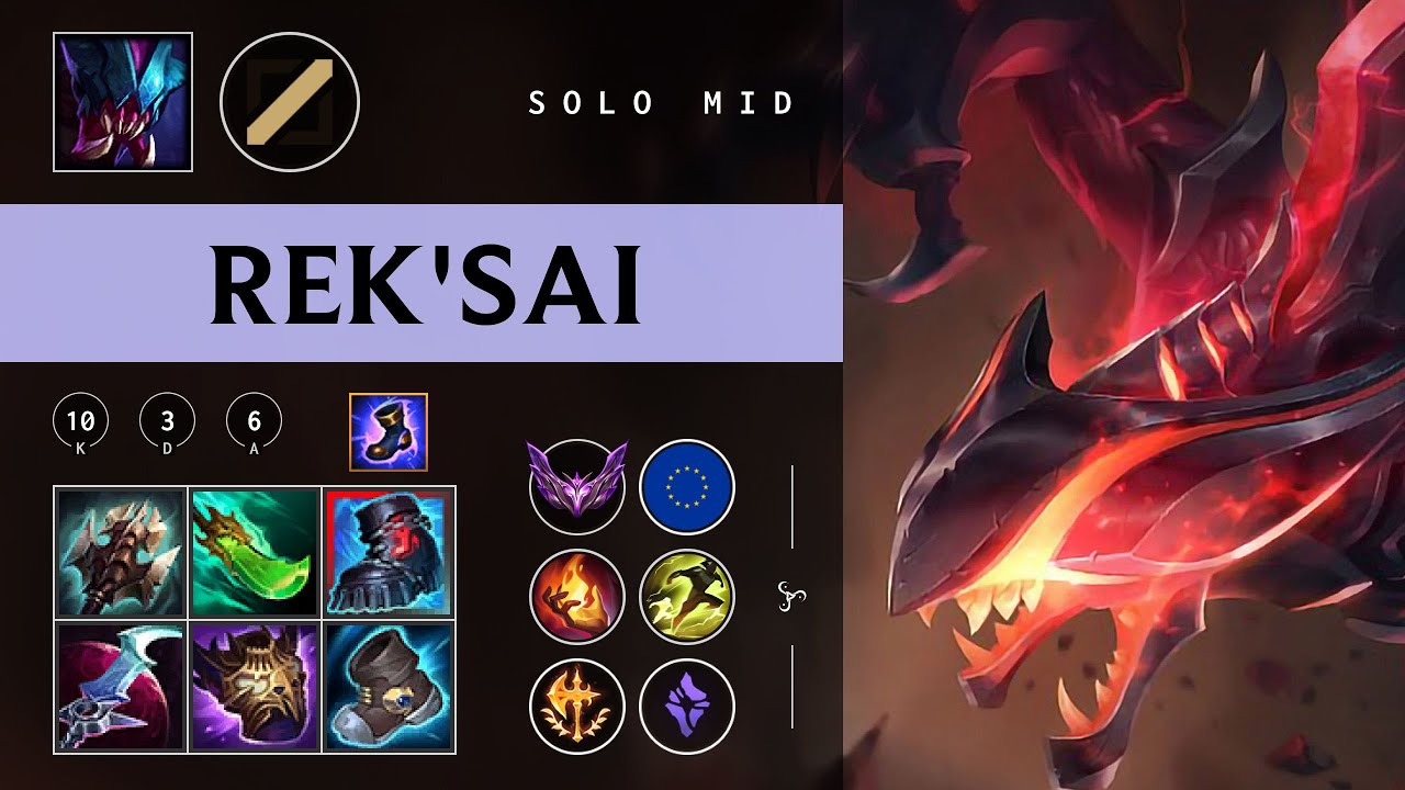 Rek'Sai Mid vs Kassadin - EUW Master Patch 26.01