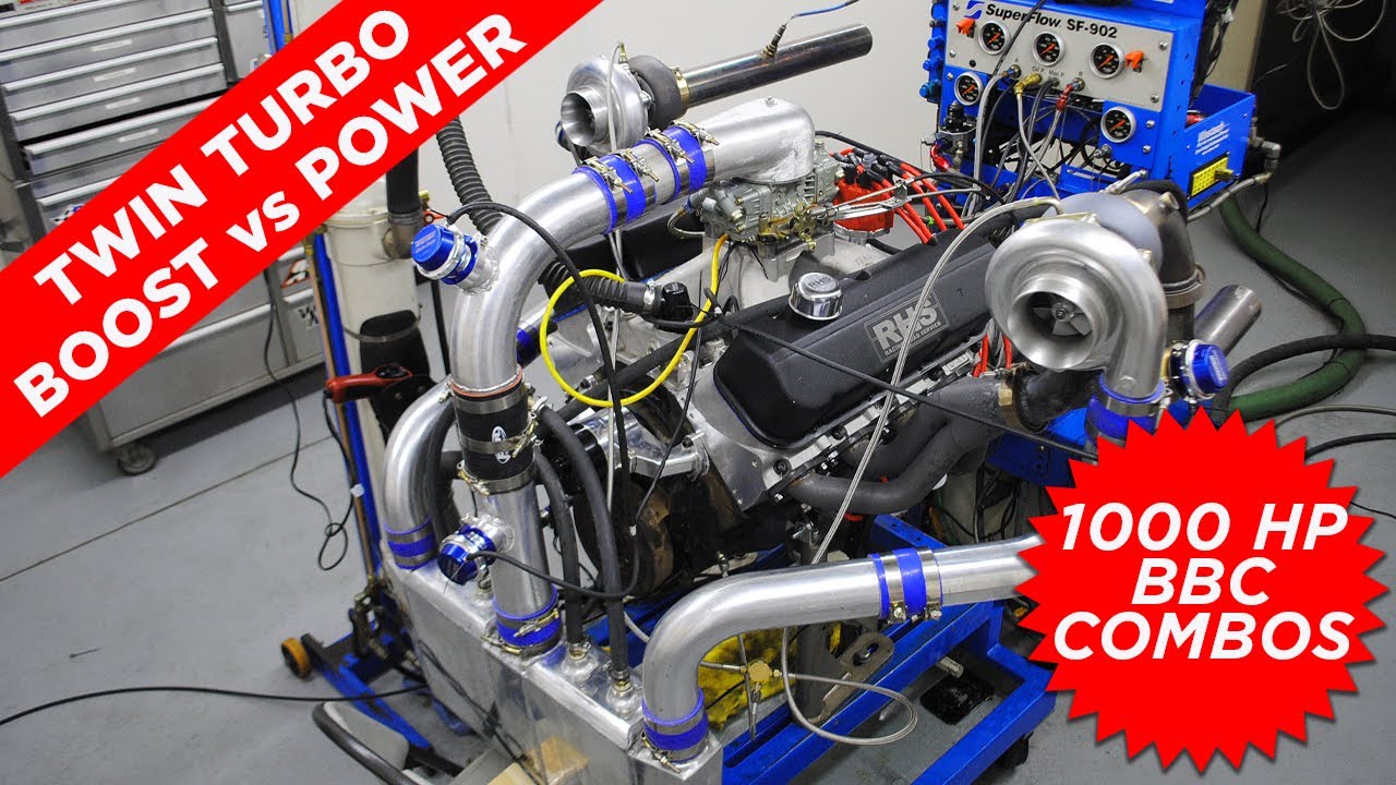 JUNKYARD TWIN TURBO BIG BLOCKS-HOW MUCH BOOST DOES IT TAKE TO MAKE 1000 HP? 3 DIFFERENT BBC COMBOS