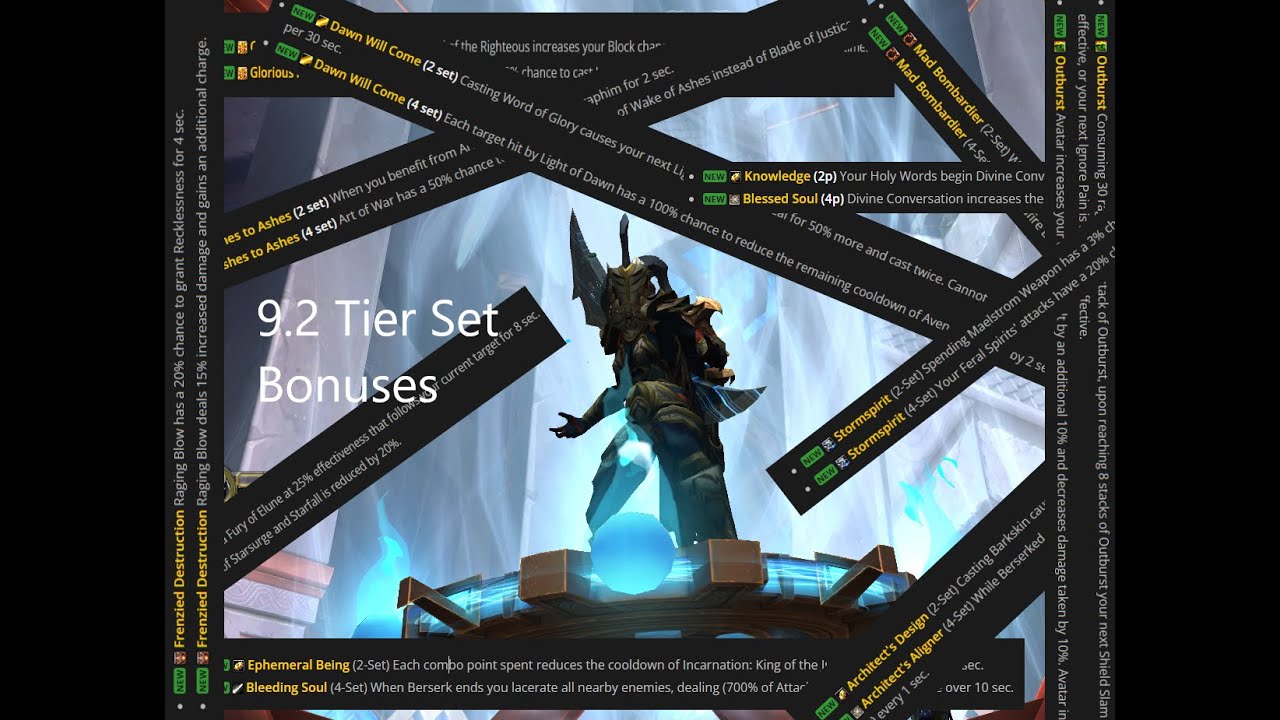 Shadowlands 9.2 Tier Sets!!