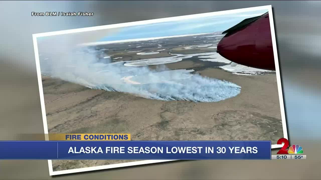 Alaska sees a low fire season