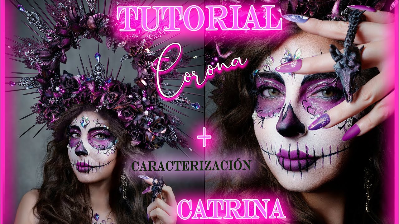 CORONA de PINCHOS Para Catrina / Corona DIY Duocromática #diademuertos2025 #catrina