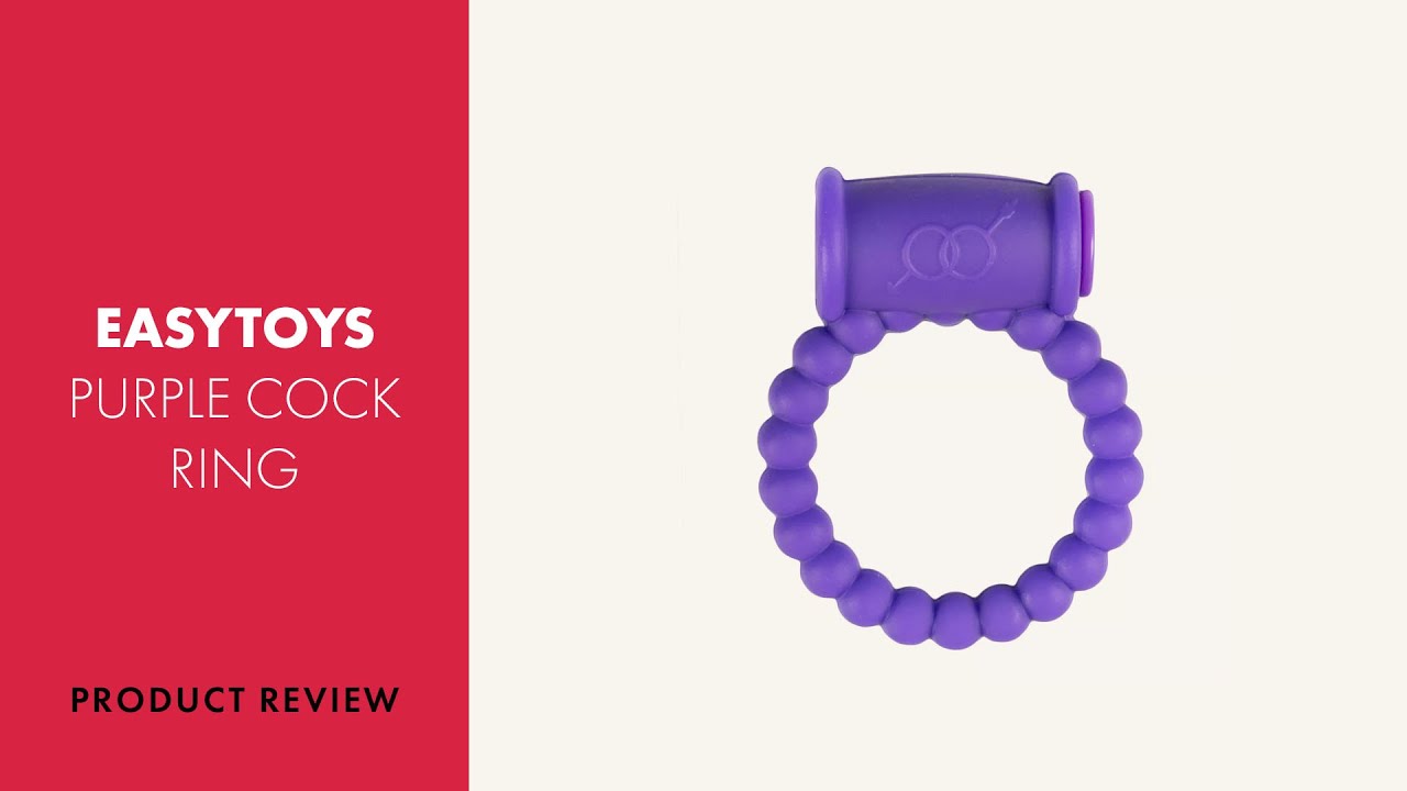 EasyToys Purple Cock Ring with Vibrator Review | PABO