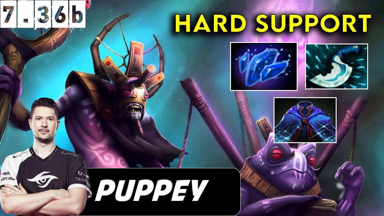 Puppey Witch Doctor Hard Support - Dota 2 Patch 7.36b Pro Pub Full gameplay