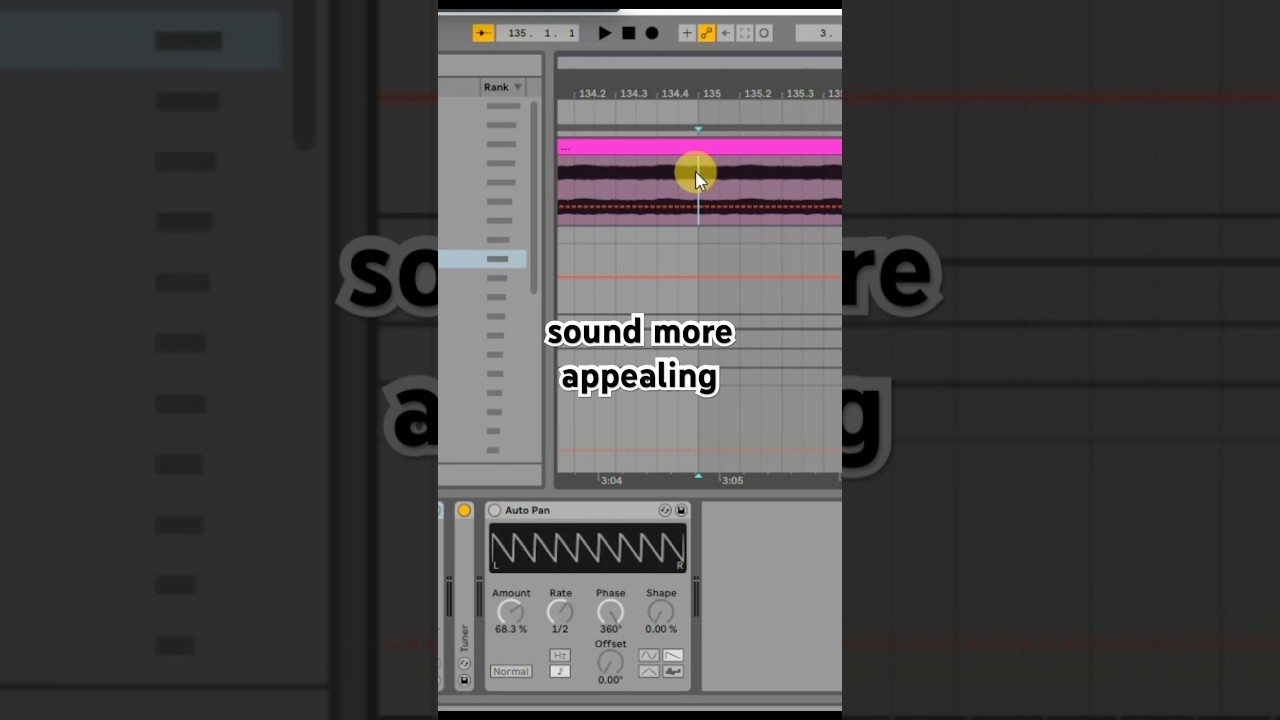 Volume automation using auto pan #musicproducer #musicproduction #ableton #musicproductiontutorial