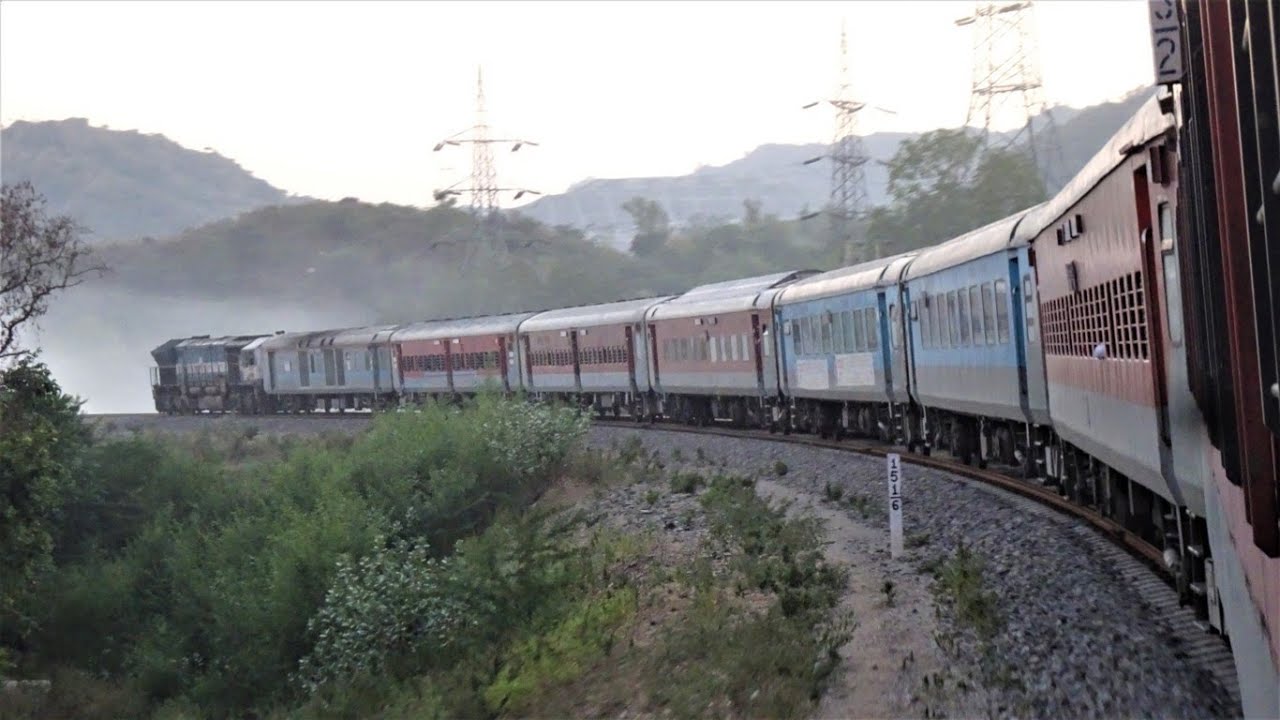 ASARVA AHMEDABAD TO UDAIPUR : FULL JOURNEY : NEW RAILWAY LINE : 19704 ASARVA - UDAIPUR INTERCITY