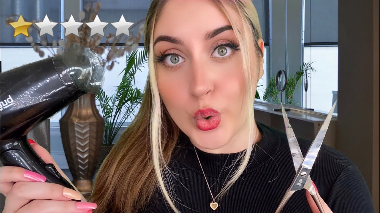 ASMR Deutsch Am SCHLECHTESTEN bewerteter Friseursalon | Bitchy Friseur Roleplay, Personal Attention