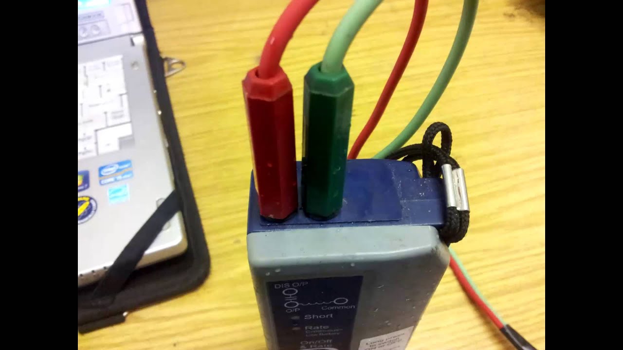 Locating a high resistance fault using TDR and buttphone simultaneously.