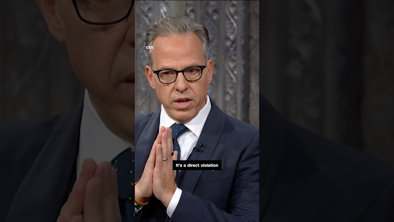 Jake Tapper tells Colbert removal of Kimmel &lsquo;direct&rsquo; violation of First Amendment
