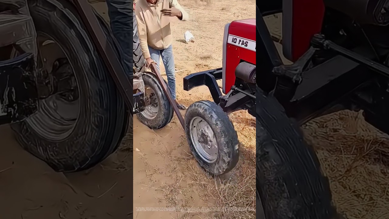Tire - on - Tire Ingenuity: How Farmers Repurpose Tractors for Off - Road Repairs
