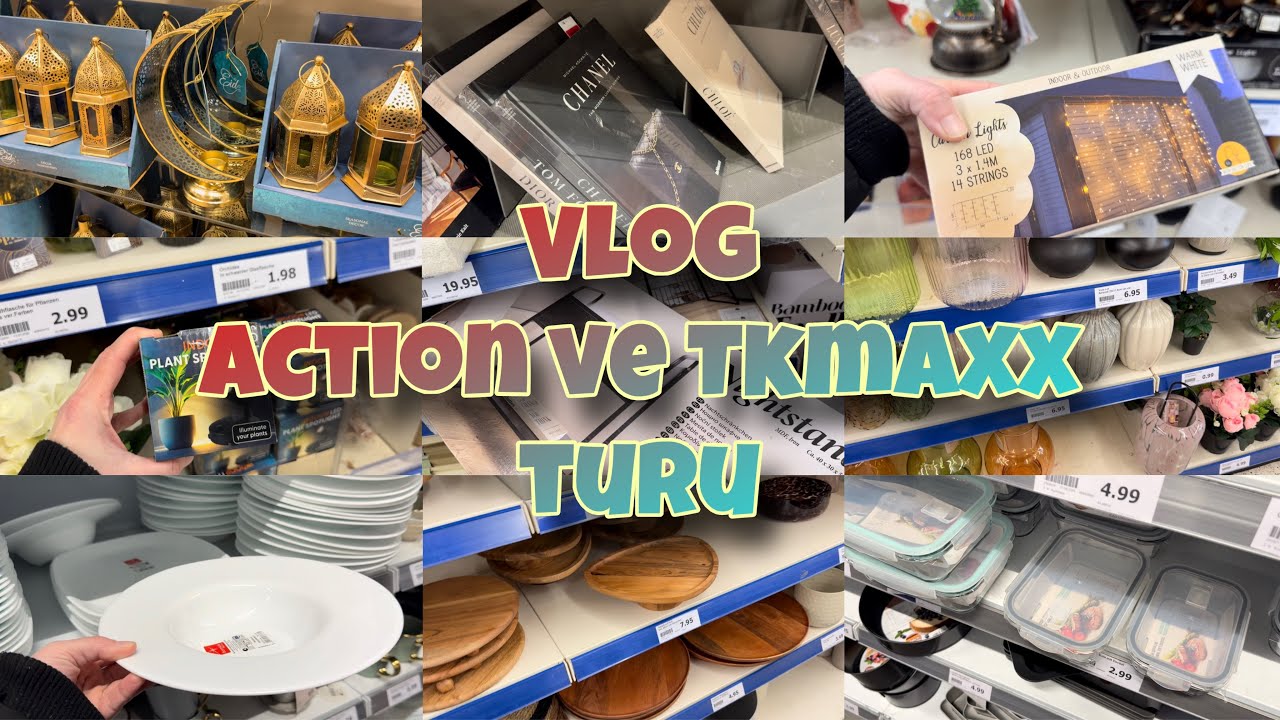 Action ve Tkmaxx Turu | Action Yeni Ürünler | Neler Gelmiş? | Günlük Rutin Temizlik Vlog |Evim Düzen