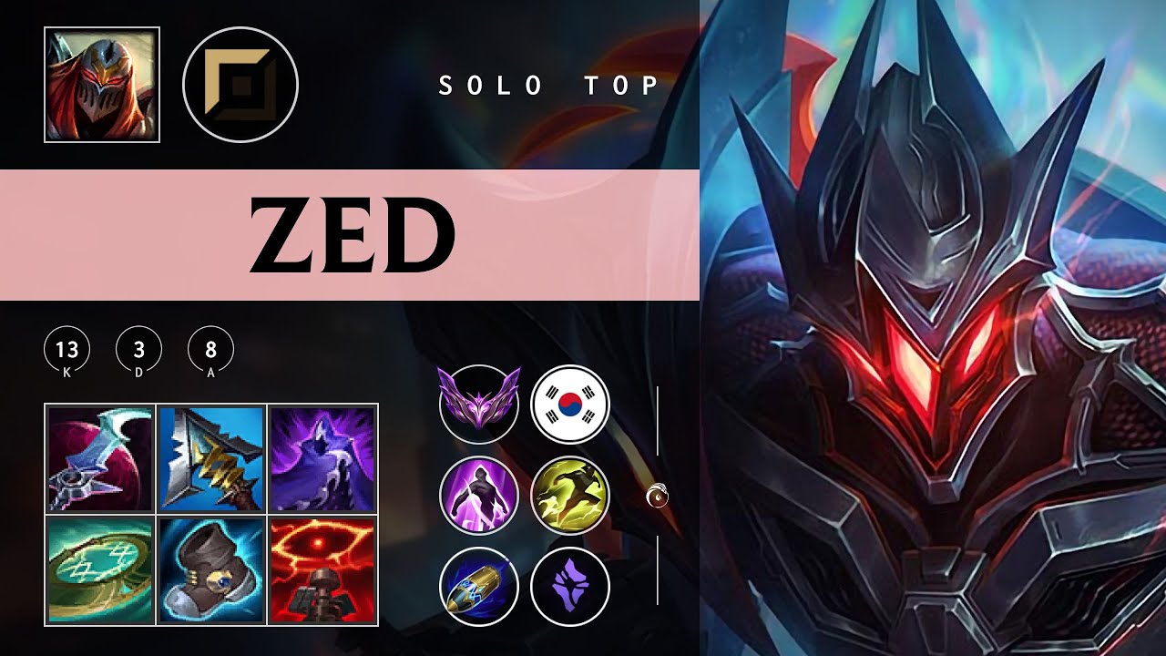 Zed Top vs Nasus - KR Master Patch 25.24