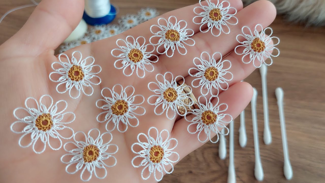 Wow Daisy Making with Earbuds in Needle Lace Technique