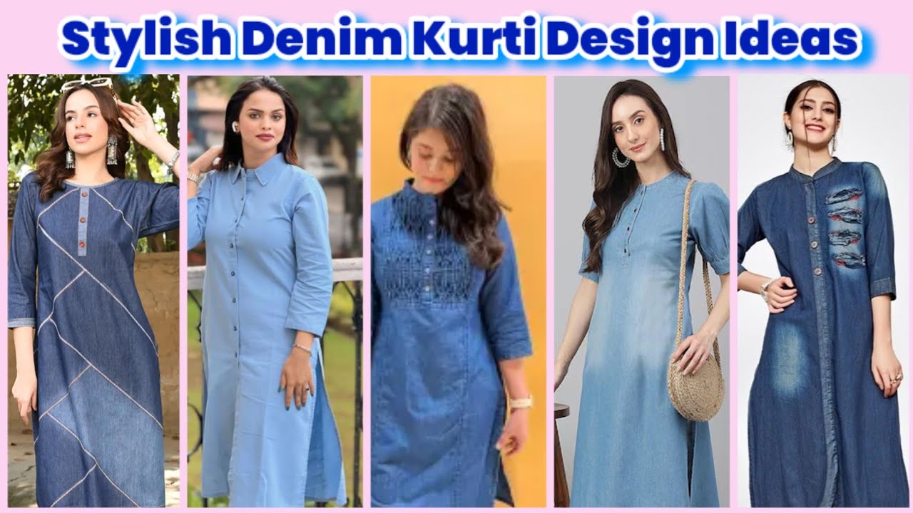 50+ Trending Denim Kurti Outfit Ideas for Girls |Denim Kurti Styling | Denim Outfit Ideas
