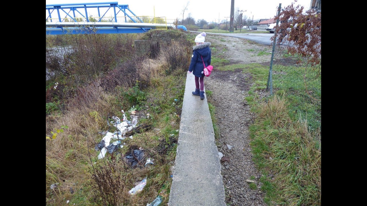 Terribly lots of waste along pilgrimage / walking path Way of St Elisabeth in Kosice, Slovakia