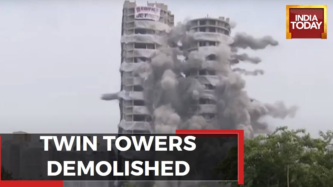 40-Storey Dream Dashed To Ground As Noida Twin Towers Brought Down | WATCH Video