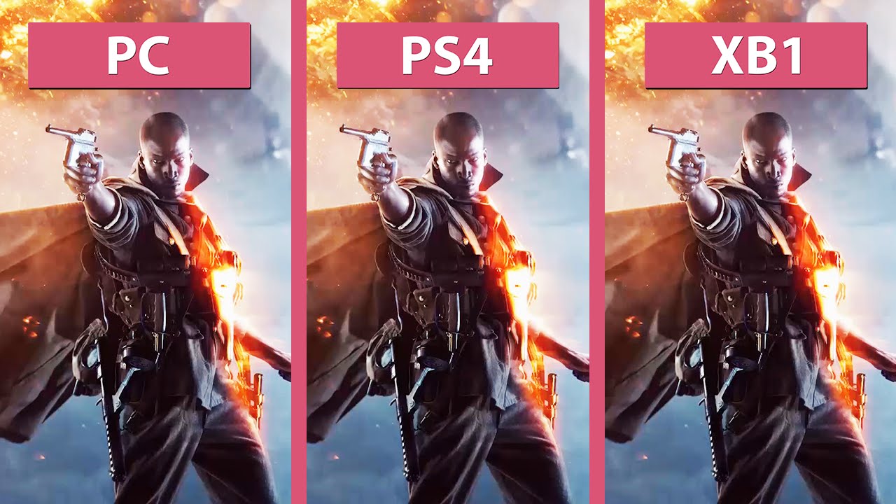 Battlefield 1 &ndash; PC Ultra vs. PS4 vs. Xbox One Alpha Graphics Comparison