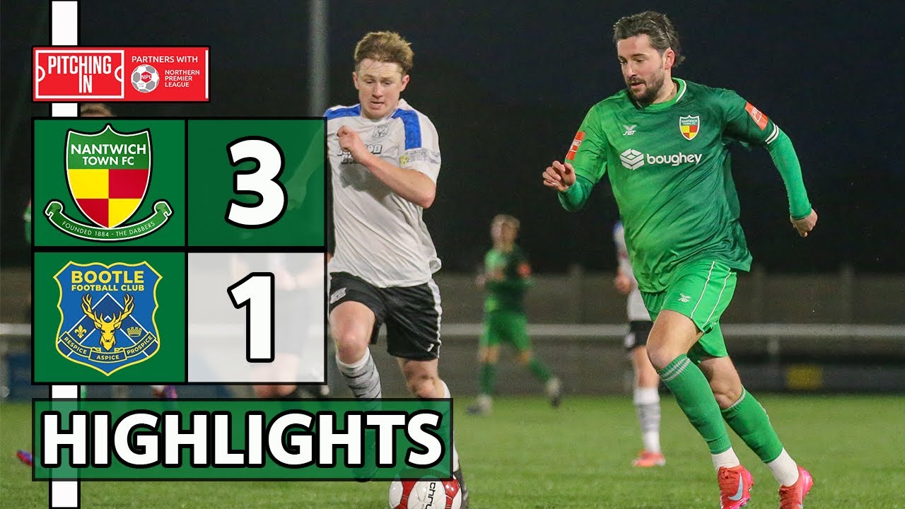 HIGHLIGHTS | Nantwich Town 3-1 Bootle FC | PitchingIn NPL West | 20/12/25
