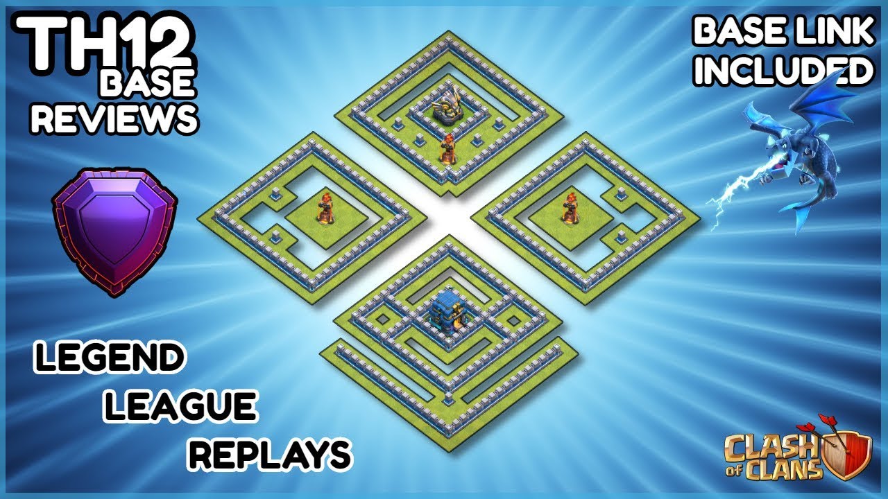 *8000* BEST TH12 War Base (With Link) - Ultimate HYBRID Base - Clash of Clans - #54