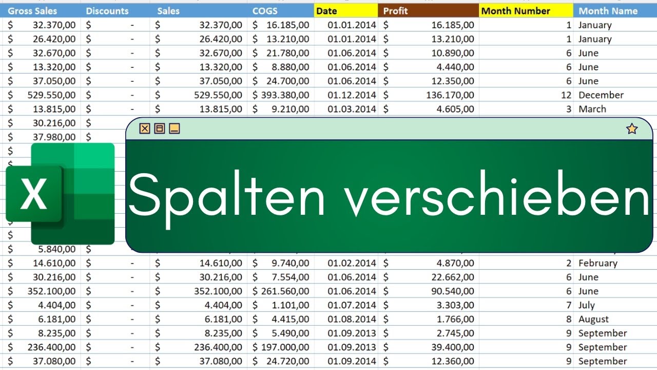 Excel Spalten verschieben leicht gemacht: Zwei Methoden erkl&auml;rt