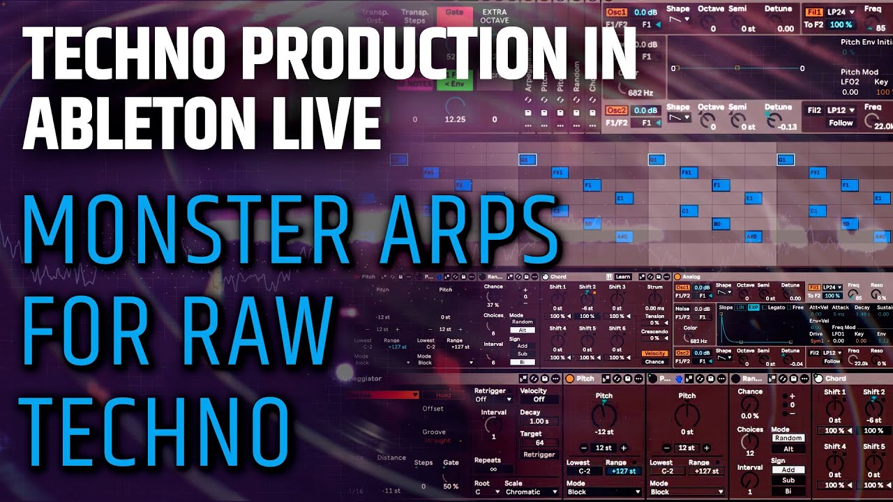 Techno Arpeggiator Rack | Sound Design Tutorial (No Talking) 
