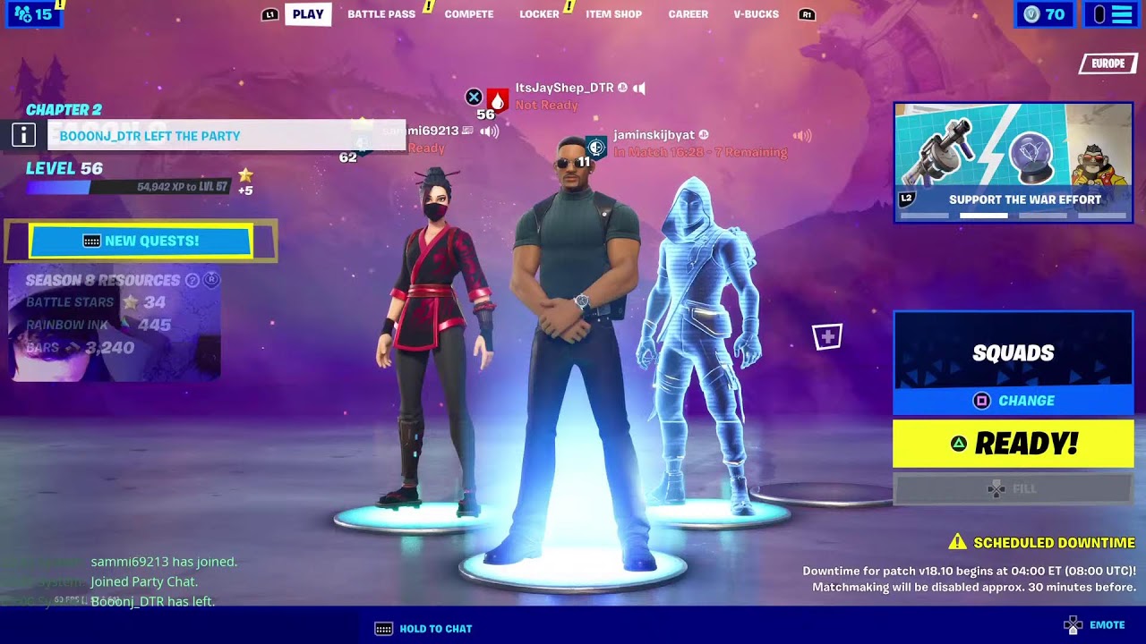 Fortnite Chapter2 Season 8 ItsJayShep_DTR and gang