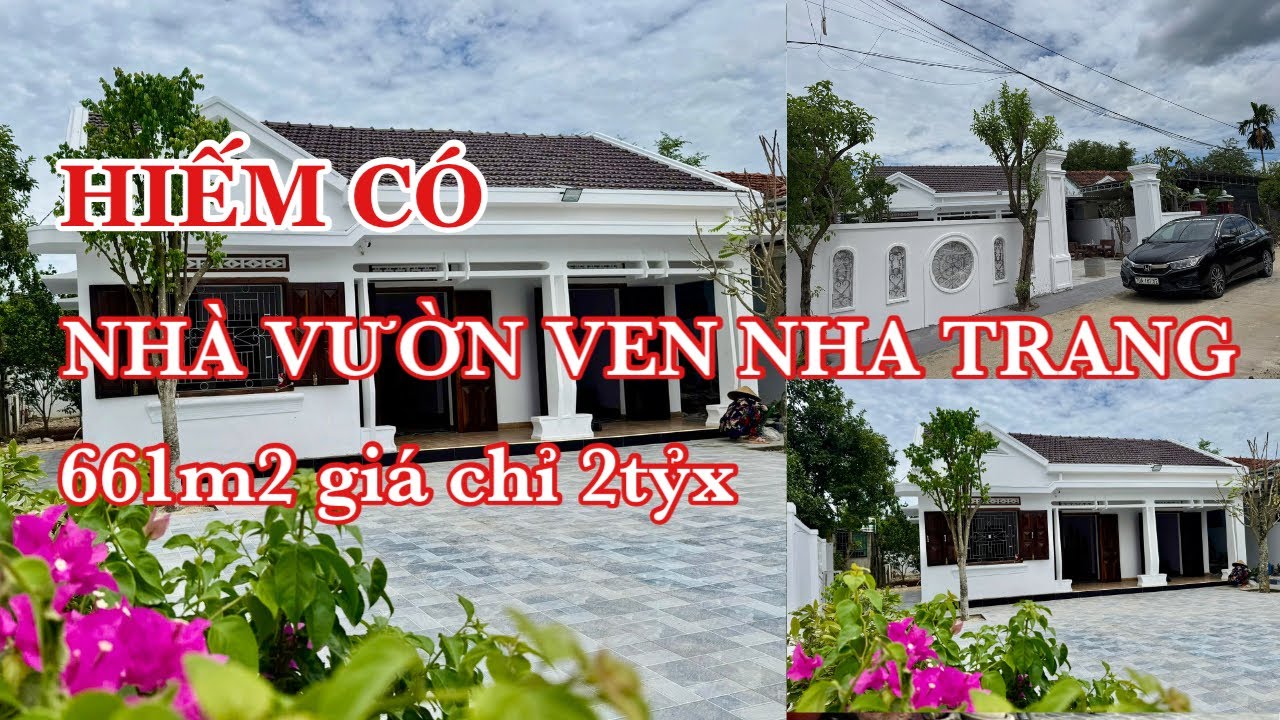 (Đã Bán) HIẾM CÓ - Nhà vườn ven Nha Trang rộng 661m2 đường ô tô 7m sân vườn rộng rãi giá chỉ 2tỷx