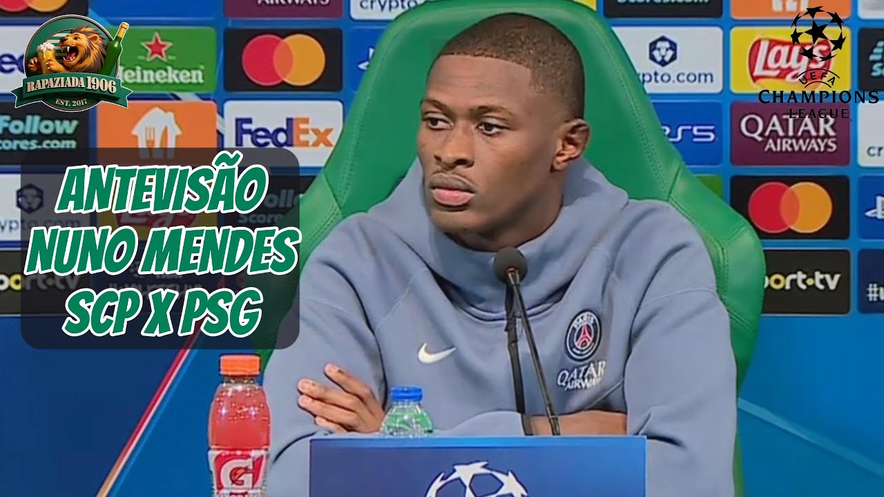 Nuno Mendes EMOCIONA no regresso a Alvalade 😱 Sporting x PSG na Champions!
