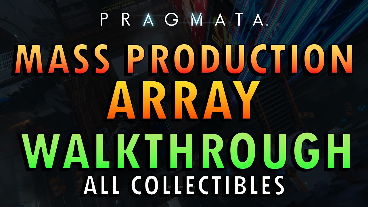 Pragmata - Mass Production Array Walkthrough | All Collectibles (+ Commentary)