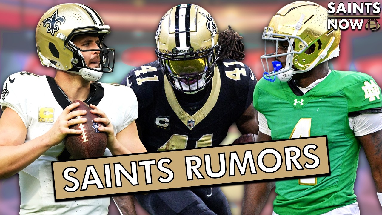 Saints Rumors On Derek Carr & Alvin Kamara TRADE + Draft Jeremiyah Love Or Sign Breece Hall? Q&A