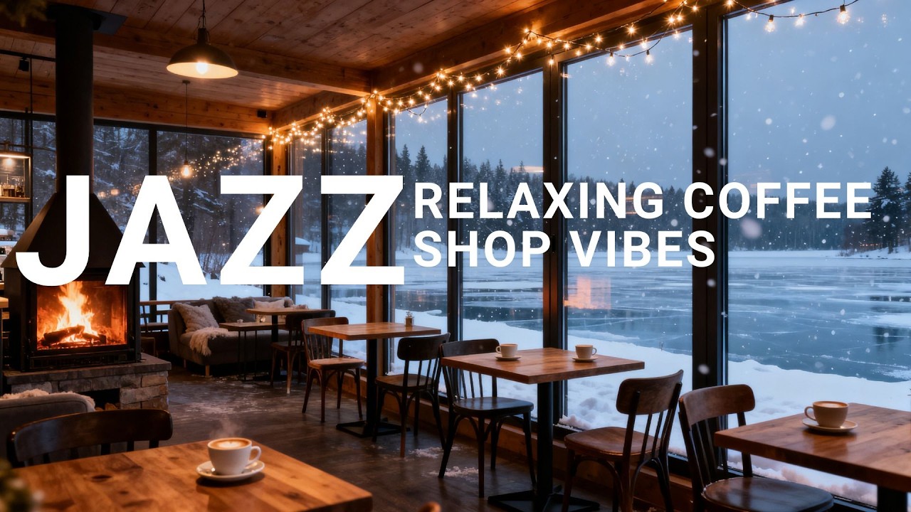 Cozy Winter Jazz Cafe Vibes ~ Smooth Jazz Instrumental for Relaxing Nights