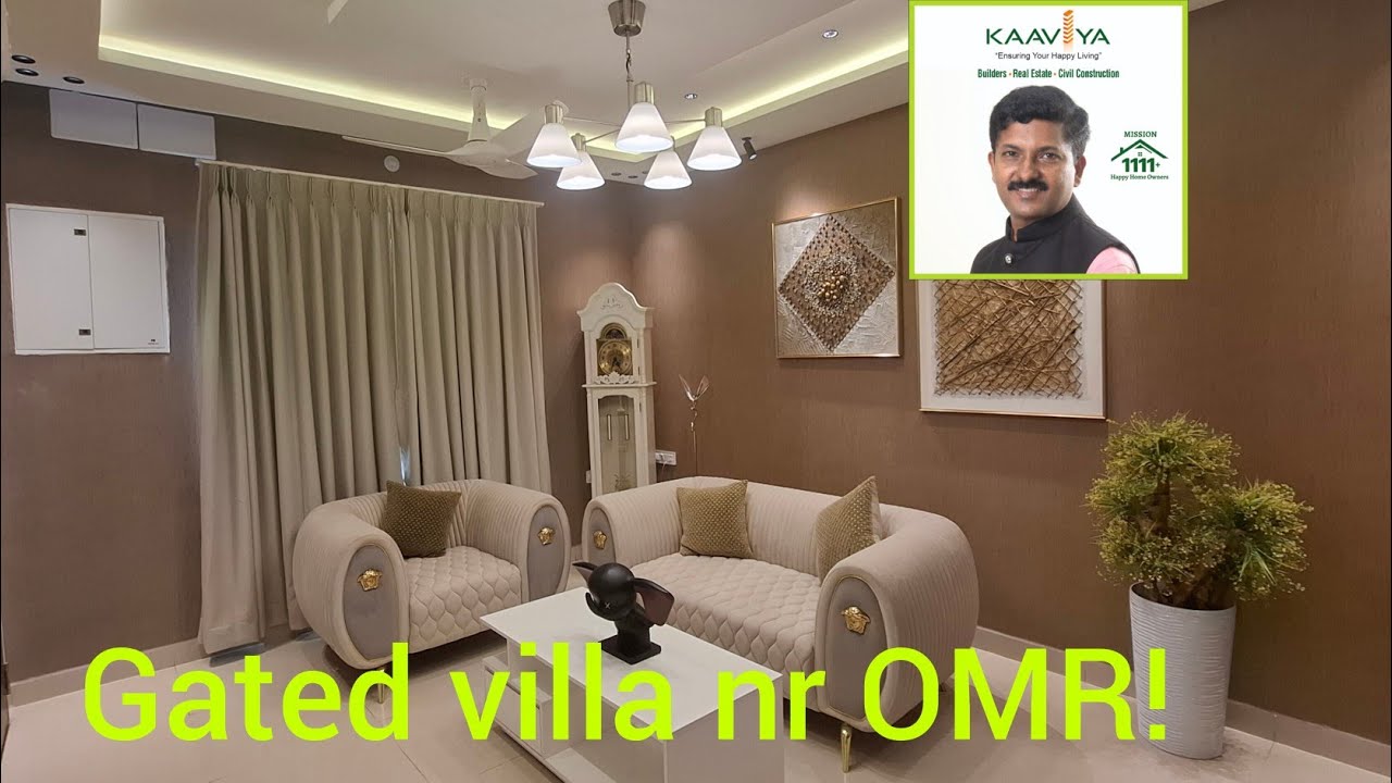 Gated villa nr OMR for sale! kaaviya homes | plots, villa in sithalapakkam, karanai, nr Navalur