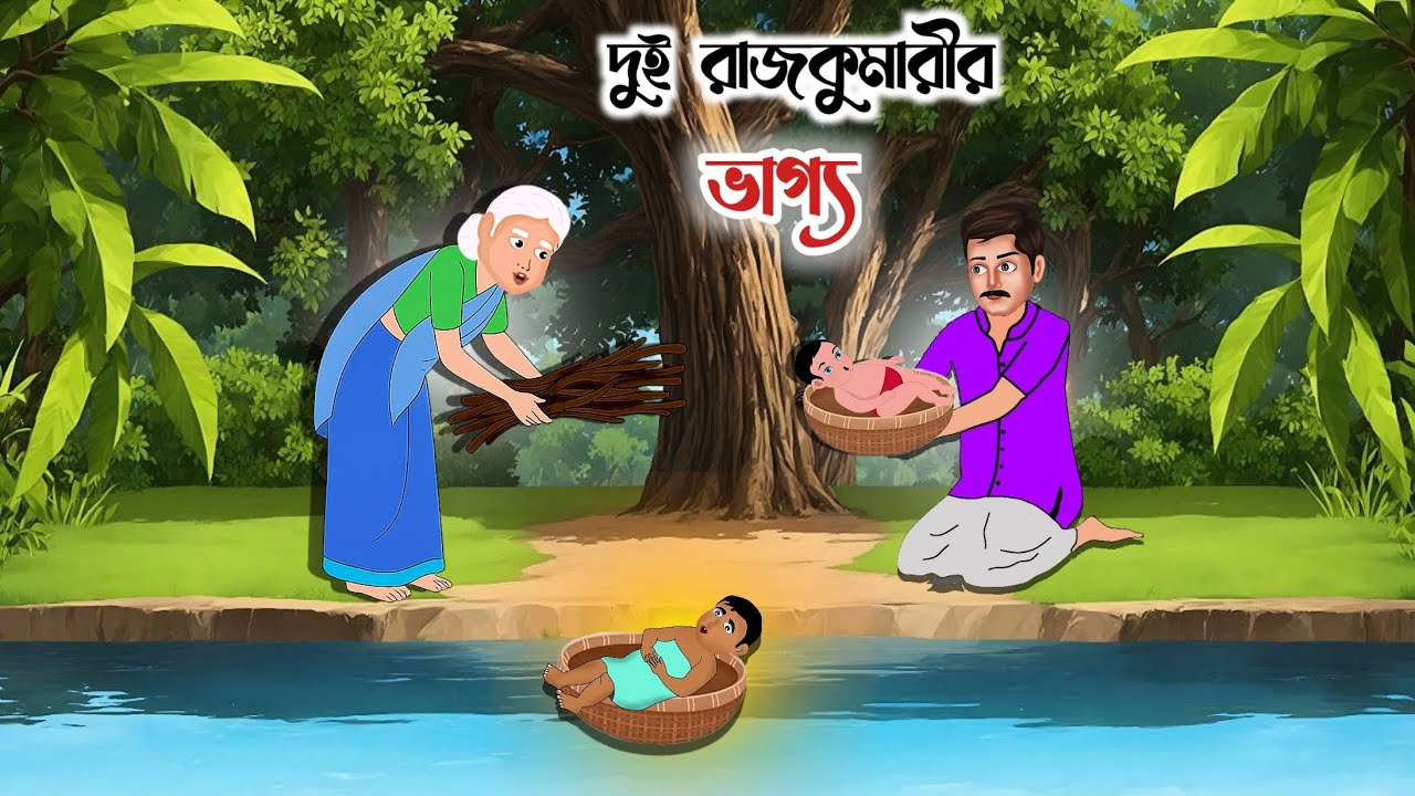 দুই রাজকুমারীর ভাগ্য | Bengali Moral Stories Cartoon | Rupkothar Golpo 