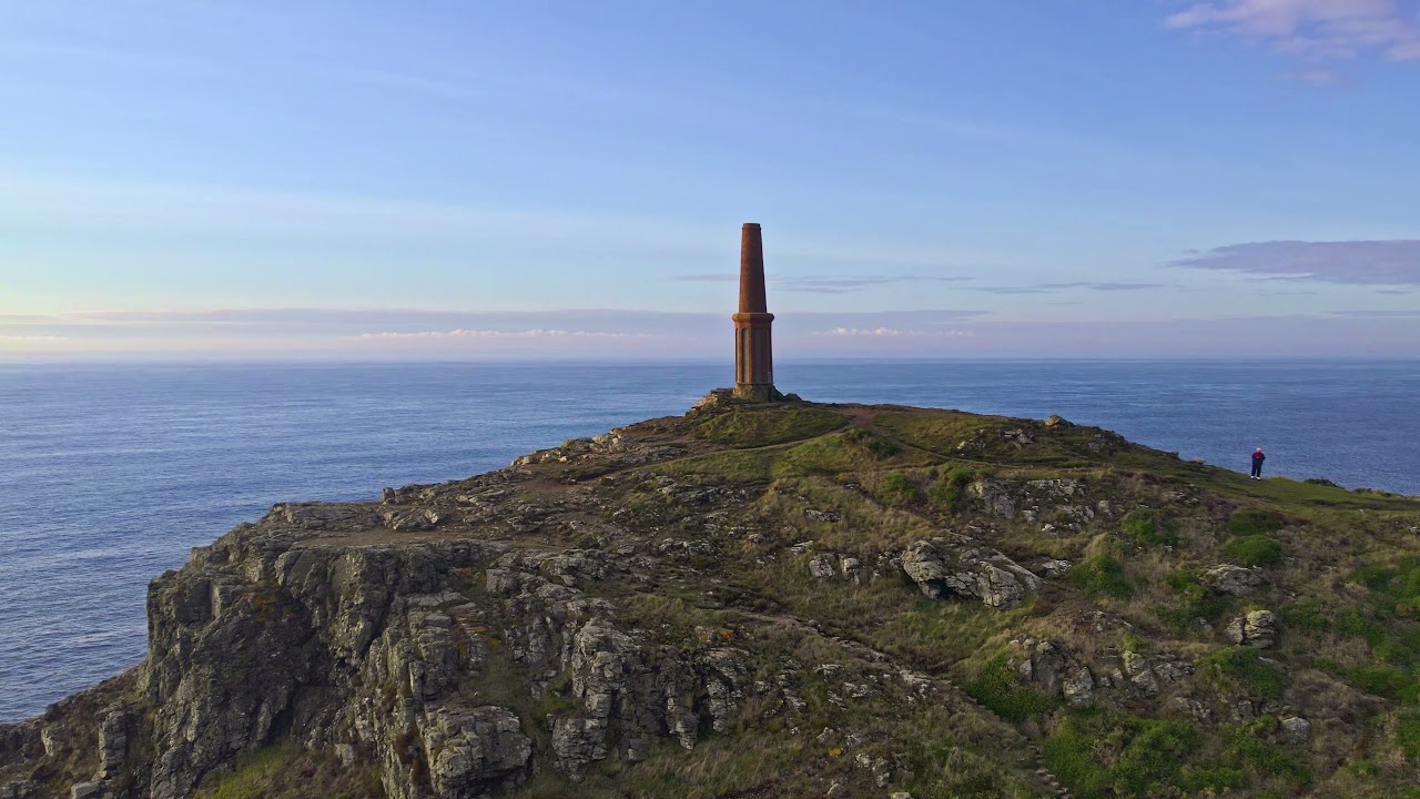 4K Drone Footage of Cape Cornwall & Priest Cove, nr Land's End 9th Oct 2021