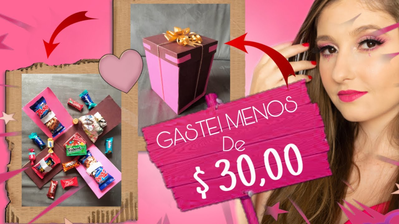 DIY CAIXA EXPLOSIVA DE CHOCOLATE | FAÇA VOCÊ MESMO GASTANDO POUCO | DIA DOS NAMORADOS